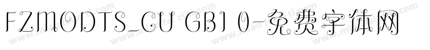 FZMODTS_CU GB1 0字体转换